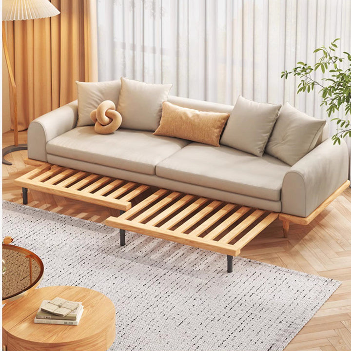 Japandi Minimalism Solid Wood Sofa Bed SOFA BED