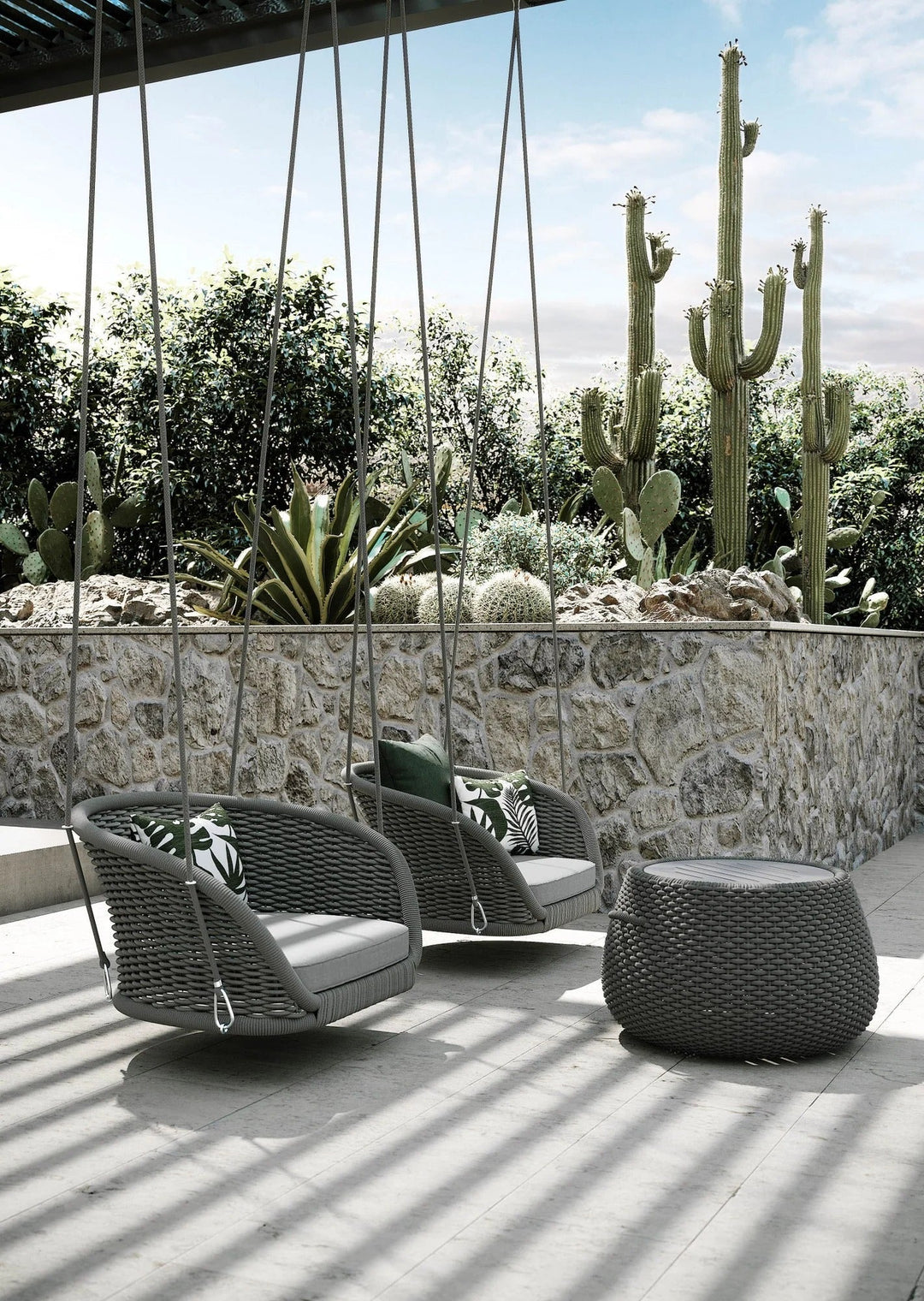 Eon Single Seater Hanging Swing Without Stand For Balcony , Garden Swing (Black)