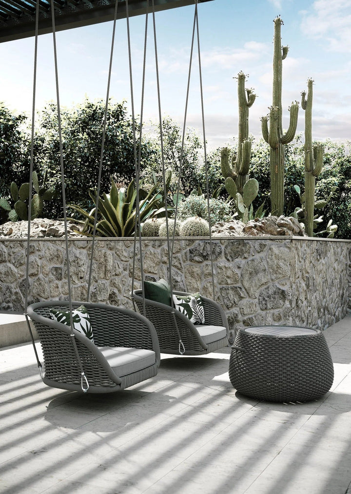 Eon Single Seater Hanging Swing Without Stand For Balcony , Garden Swing (Black)