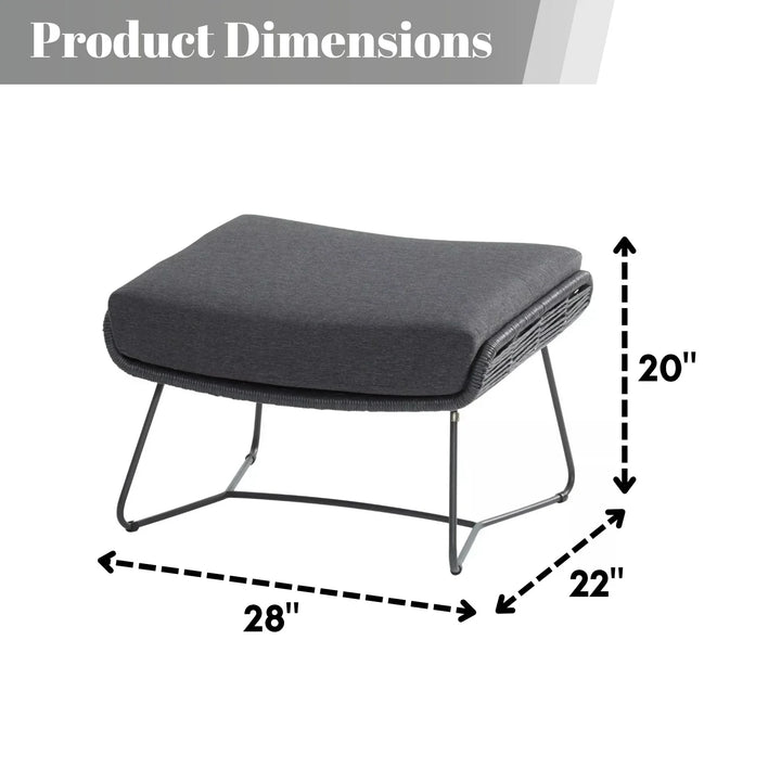 Maha Outdoor All-Weather Rope Footstool