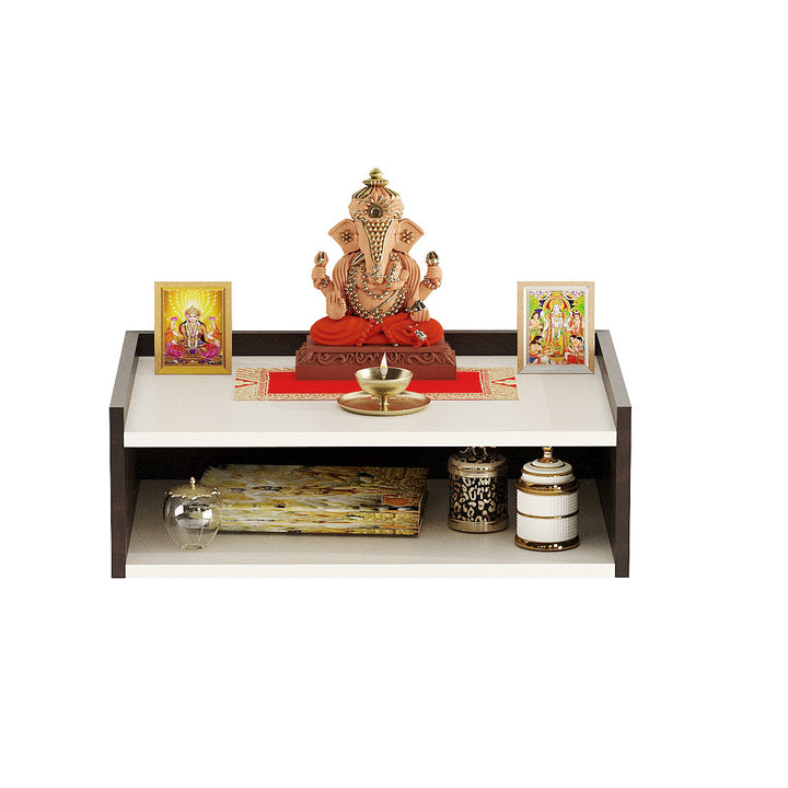 Diya Wall Mounted Small Home Temple | Puja Shelves for Home