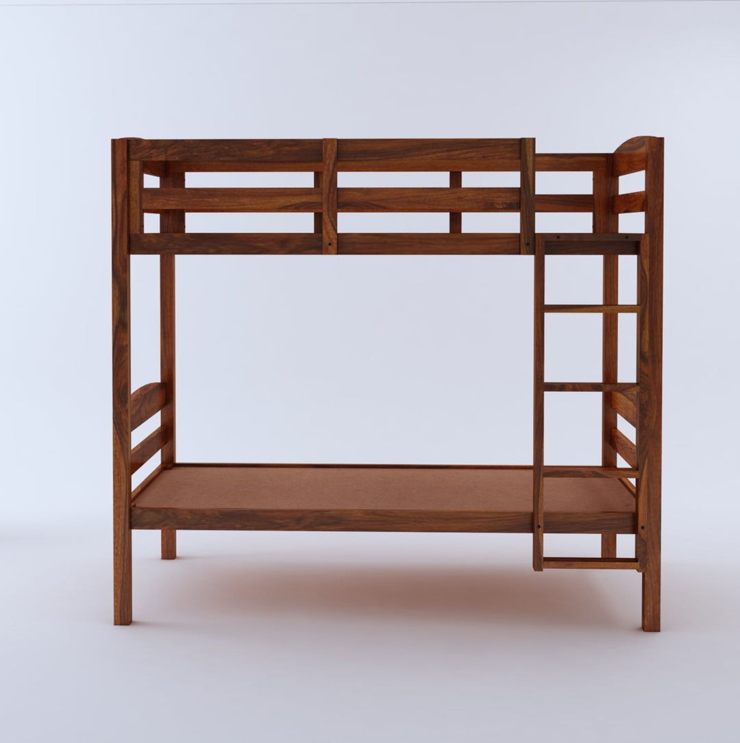 Rosa Solid Sheesham Wood Bunk Bed Without Storage
