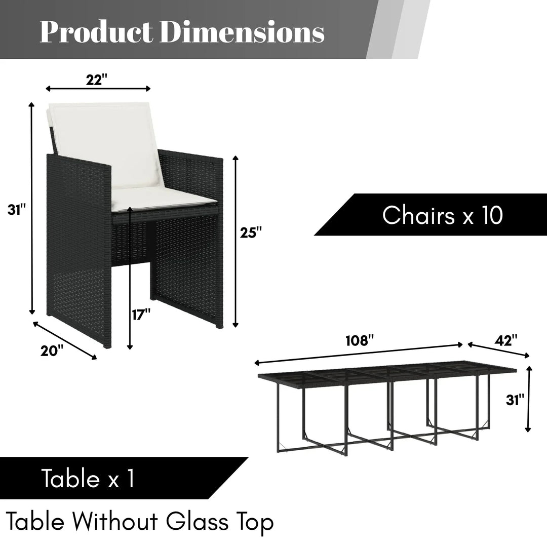 Reagan All Weather Wicker Patio Dinning Table Set