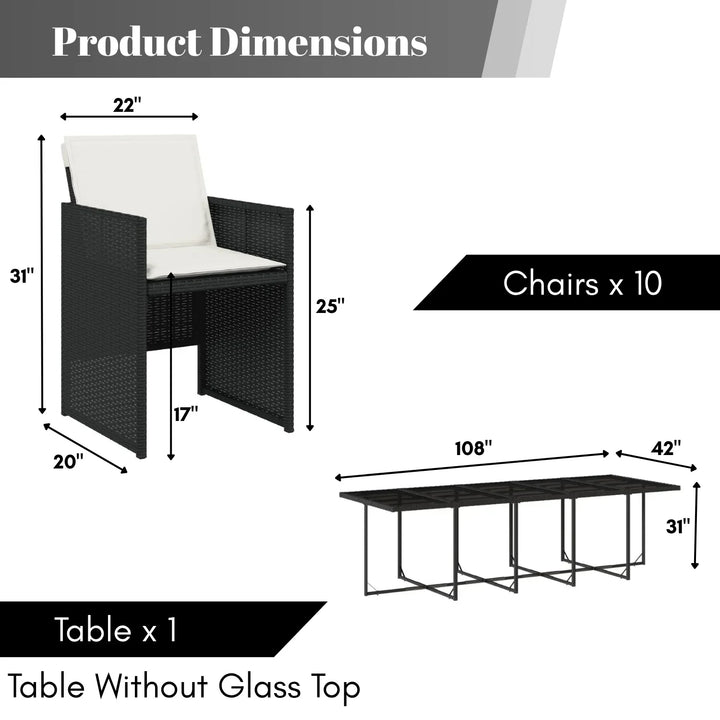 Reagan All Weather Wicker Patio Dinning Table Set