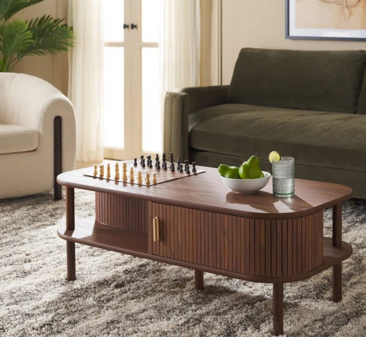 Gavriil Wooden Storage Centre Table | Wooden Coffee Table for Living Room Centre Tables