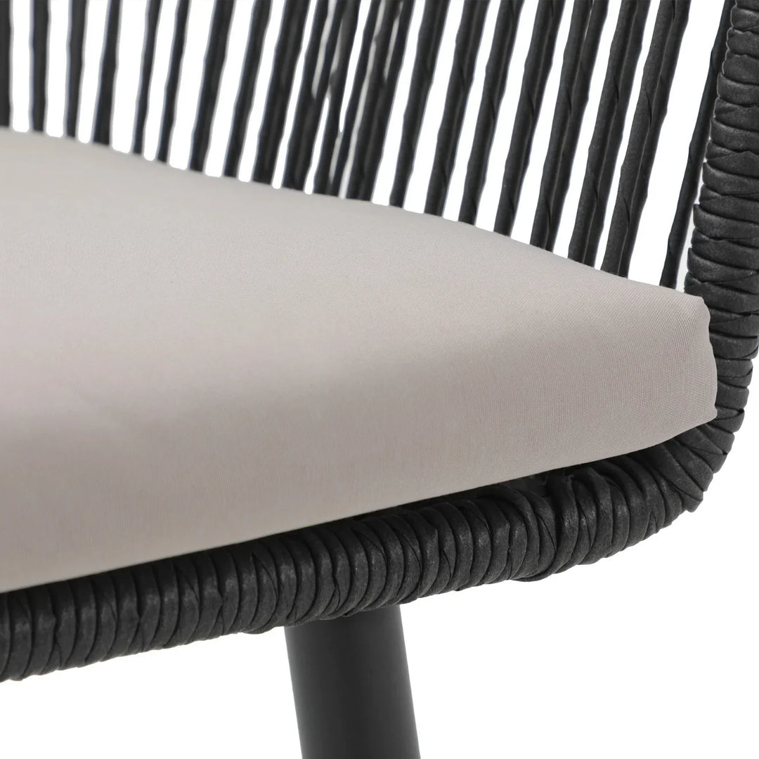 Yolanda 2-Piece Outdoor Rope Patio Dining Chairs