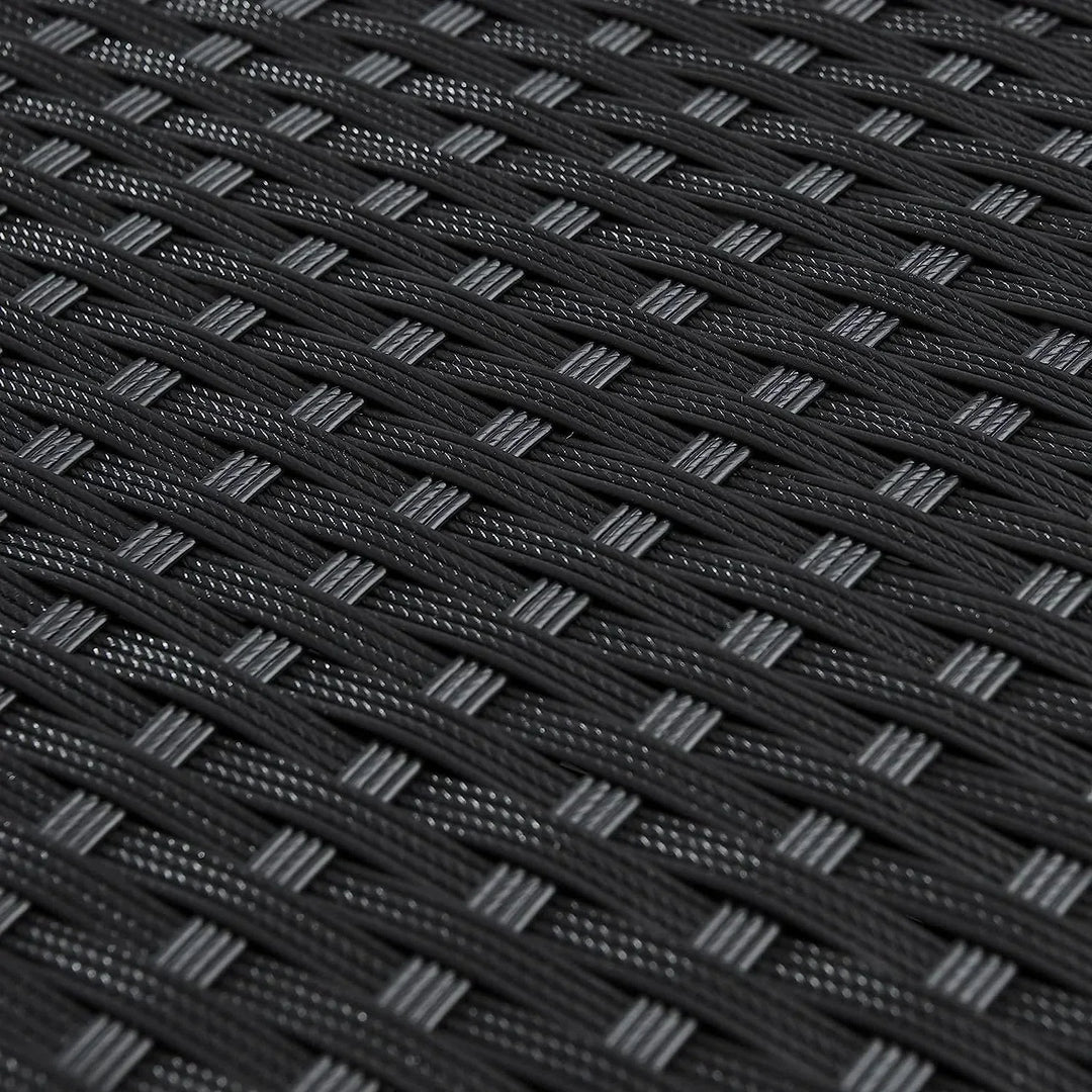 Samah Outdoor Garden Conversation Sofa Set (Black/Orange)