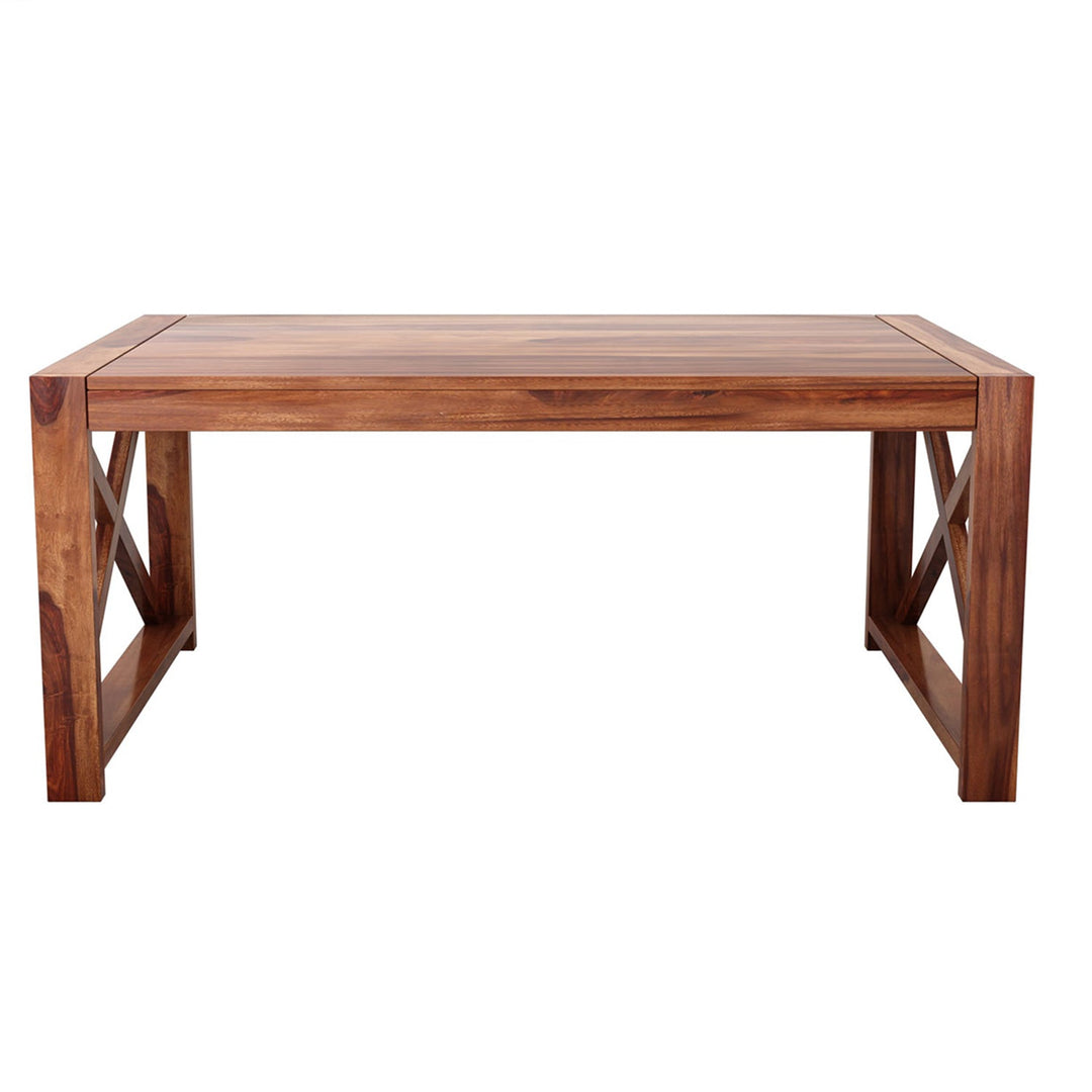 Sikha Sheesham Wood Cross Legs Coffee Table For Living Room