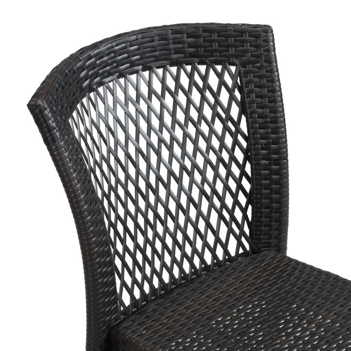 Aminata Outdoor Rattan Wicker Patio Dining Chairs