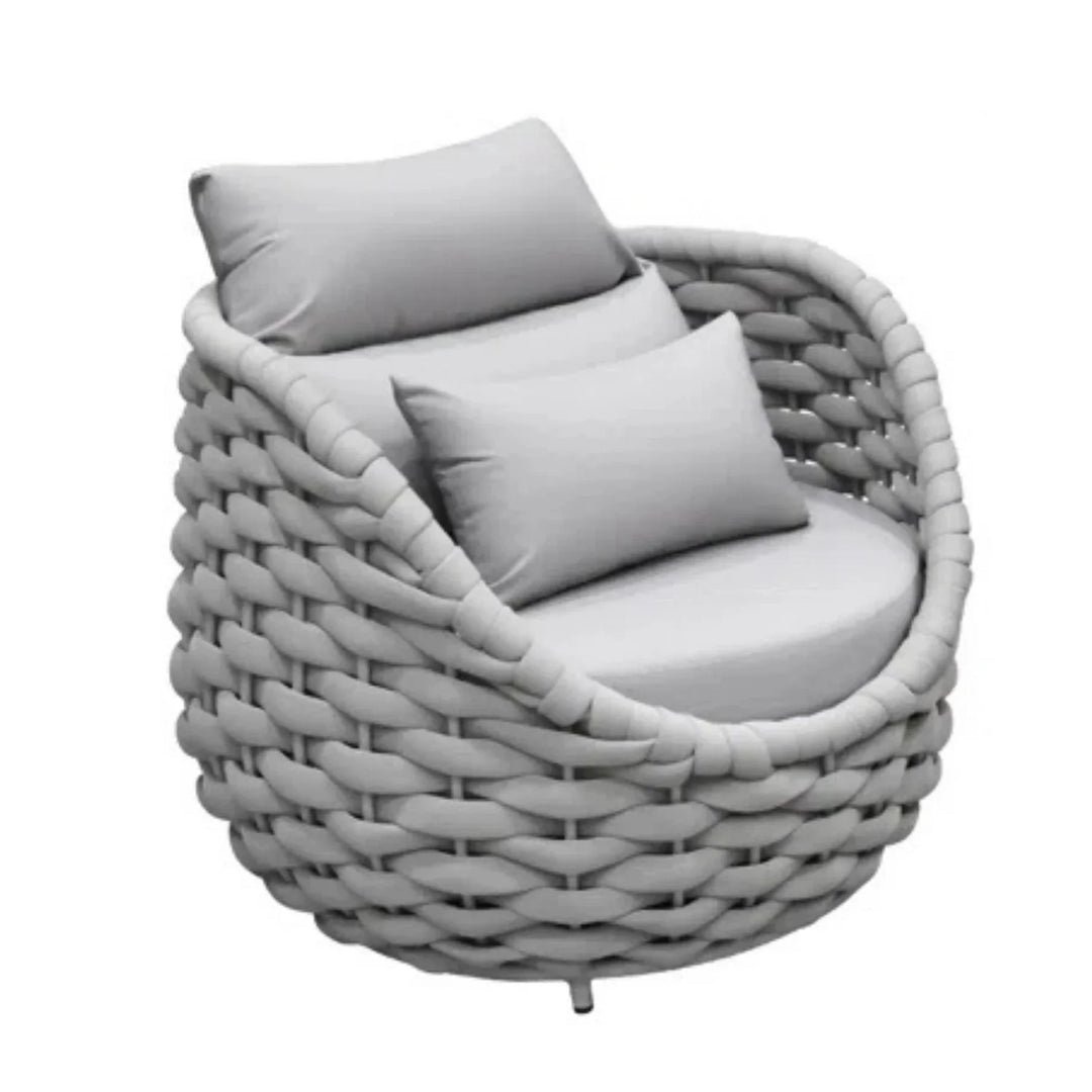 Minami Nest Shape 3-Piece Hand-Woven Rope Patio Set
