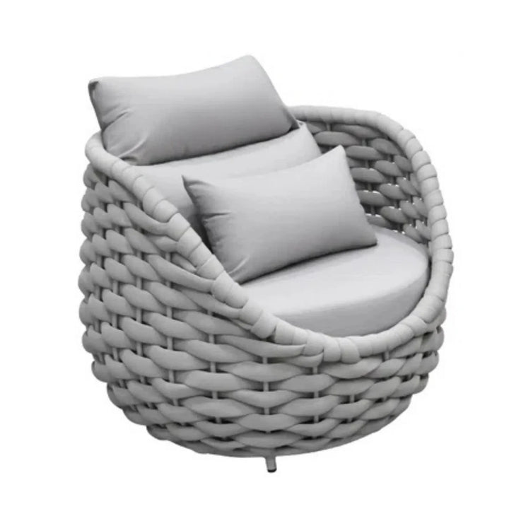 Minami Nest Shape 3-Piece Hand-Woven Rope Patio Set