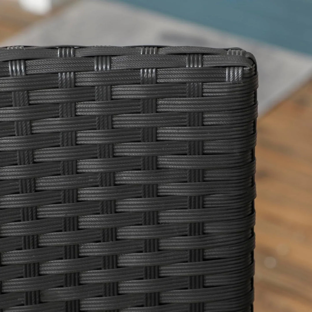 Vedika 2-Piece Outdoor Rattan Wicker Patio Dining Chairs