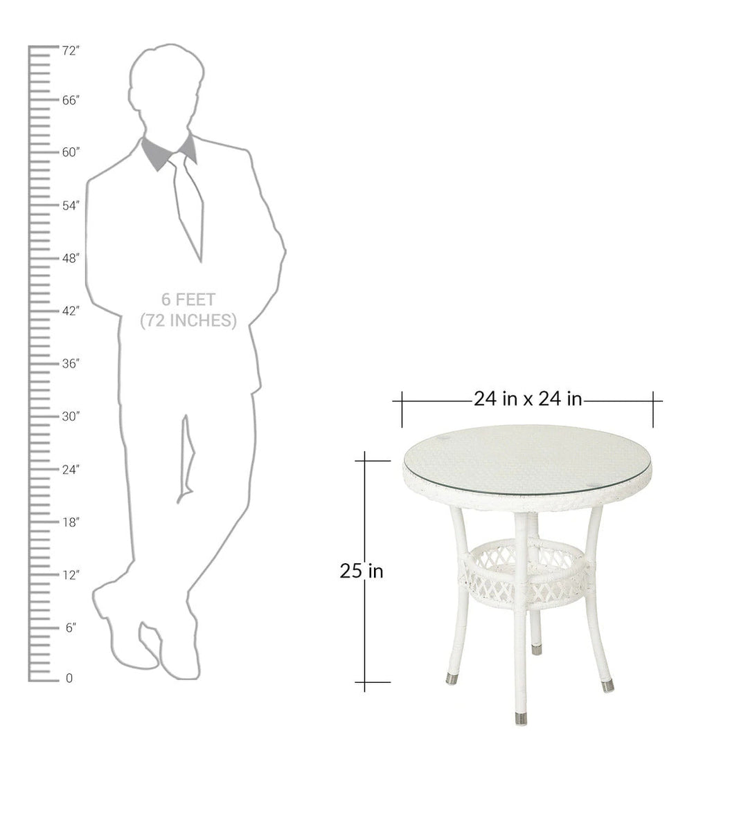 Gus Outdoor Patio Seating Set 2 Chairs and 1 Table Set (White)