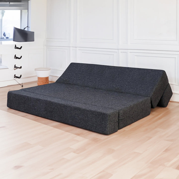 Riya Jute Sofa Bed Dark Grey | 6 X Three Seater