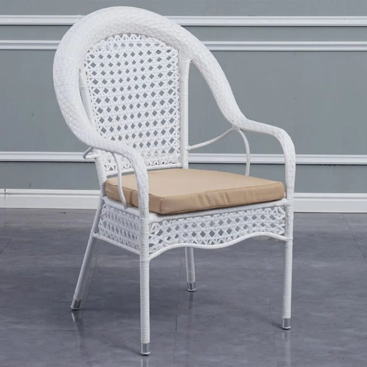 Dalal Outdoor All-Weather Resistant Rattan Wicker 5-Piece Dining Set