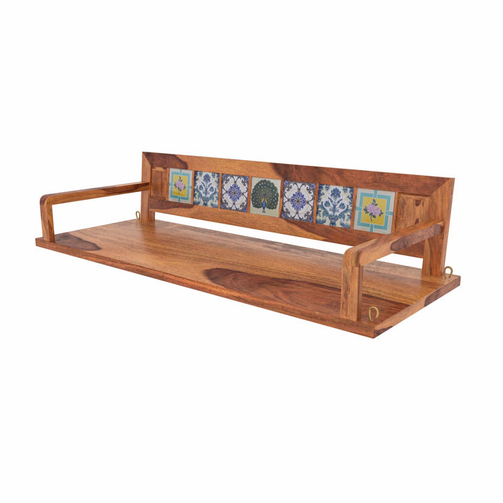 Laisha Melodious Multiple Tile Fitted Handmade Wooden Swing for Home