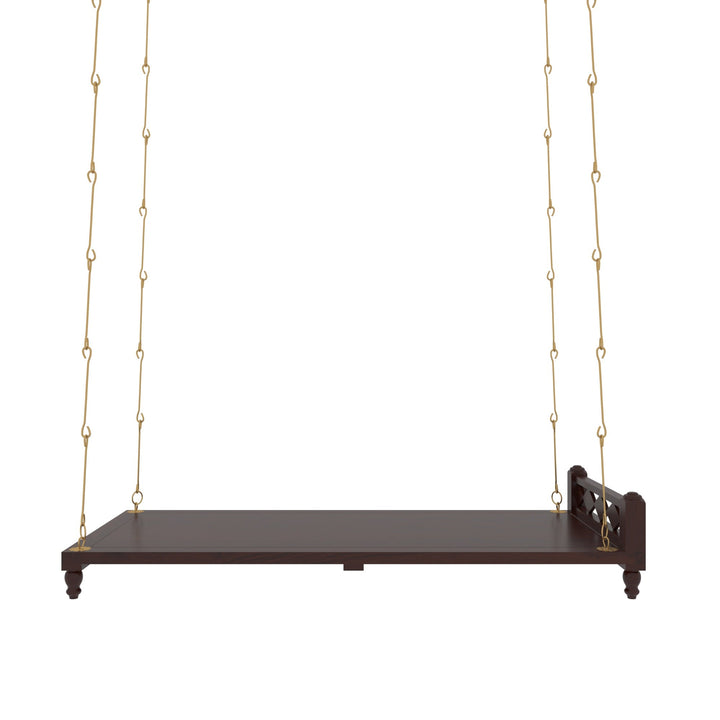 Arisha Dark Gradient Finished Wooden Handmade Traditional Swing