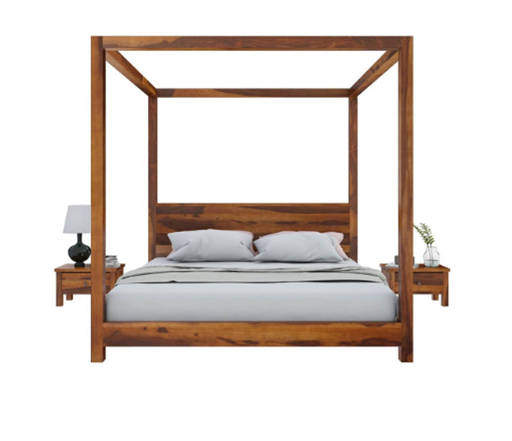 Sara Solid Sheesham Wood Poster Bed