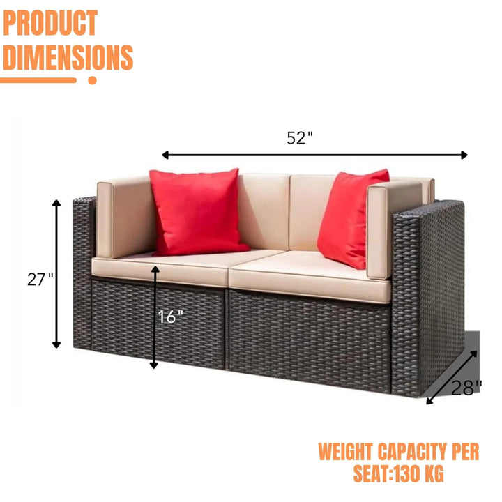 Devika Outdoor All-Weather Rattan Wicker Single Seater Sofa