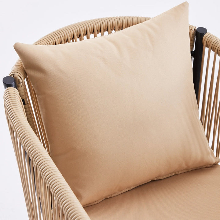 Lian 2-Piece Outdoor Rope Patio Dining Chairs