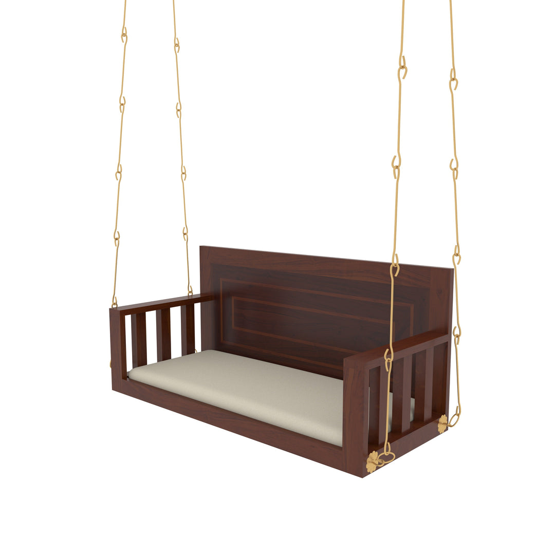 Elina Southern Western Dark Finished Wooden Handmade Swing