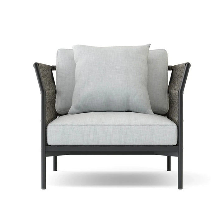 Denali Outdoor Rope 7-Seater Sofa Set With Glass Top Table