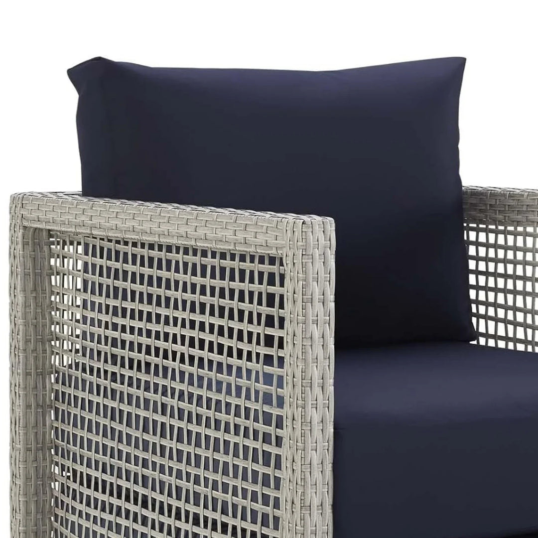 Bhanvi Outdoor Wicker Woven 6 Pieces Sectional Patio Furniture Set