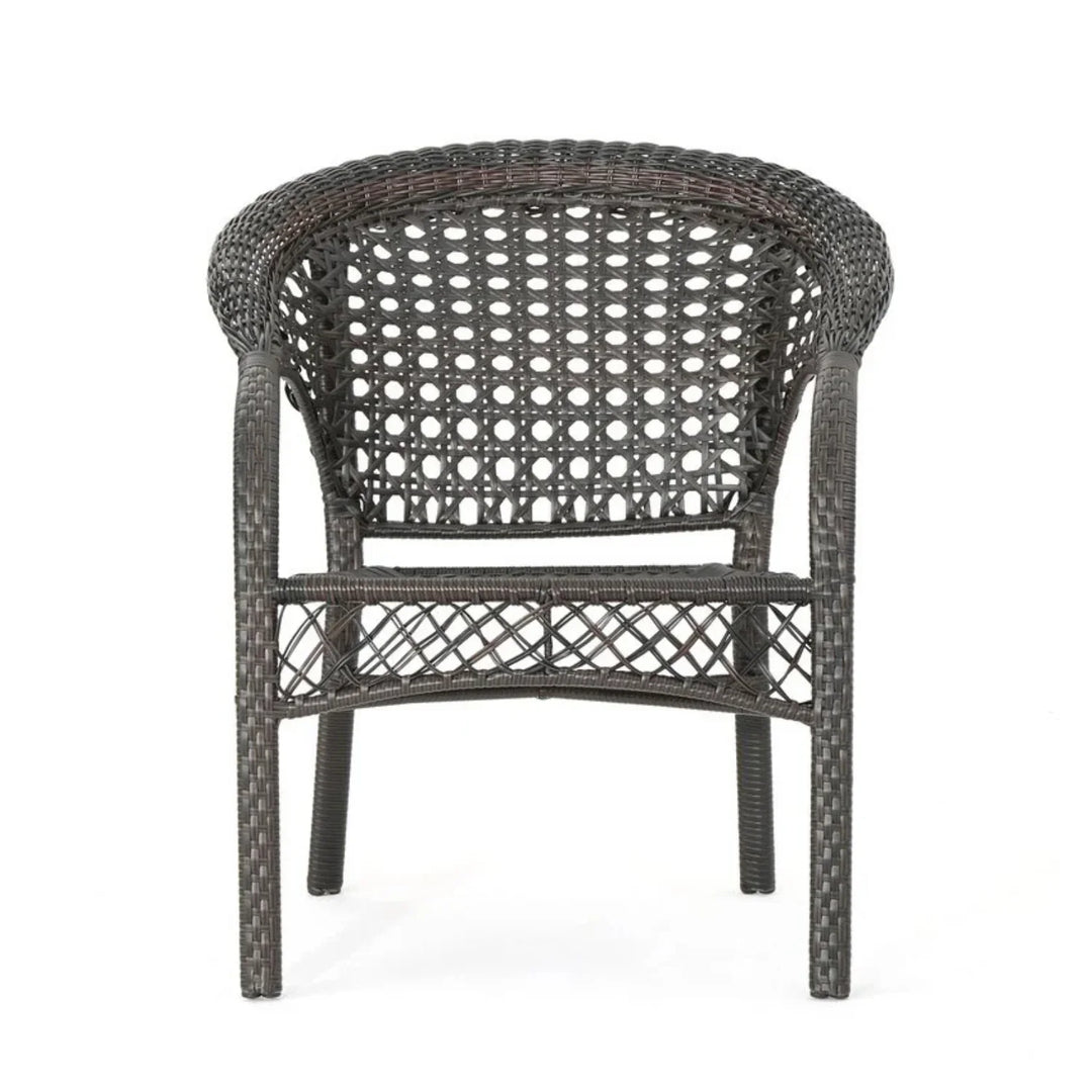 Thalia 7-Piece Outdoor Rattan Wicker Dining Table Set
