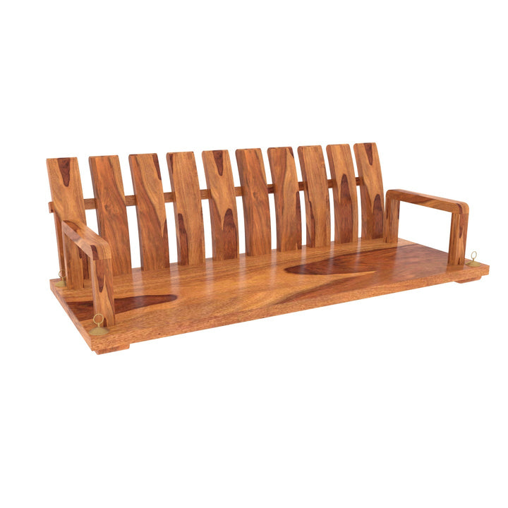 Ira Traditional Stripped Handmade Simple Wooden Swing