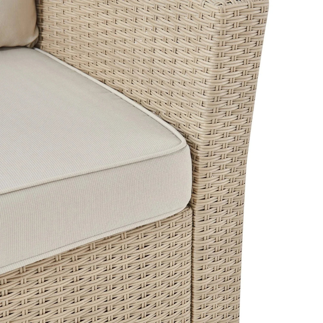 Yue 3-Seater Outdoor Rattan Wicker Patio Sofa