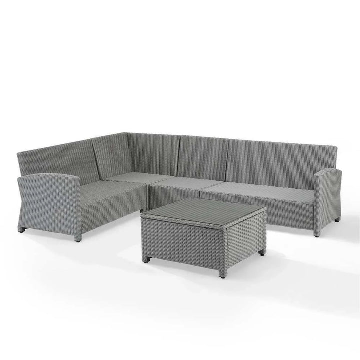 Piper L-Shape Outdoor Wicker Sofa Set