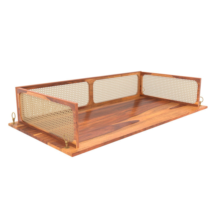 Advika Classic Modern Montage Style Handmade Wooden Swing