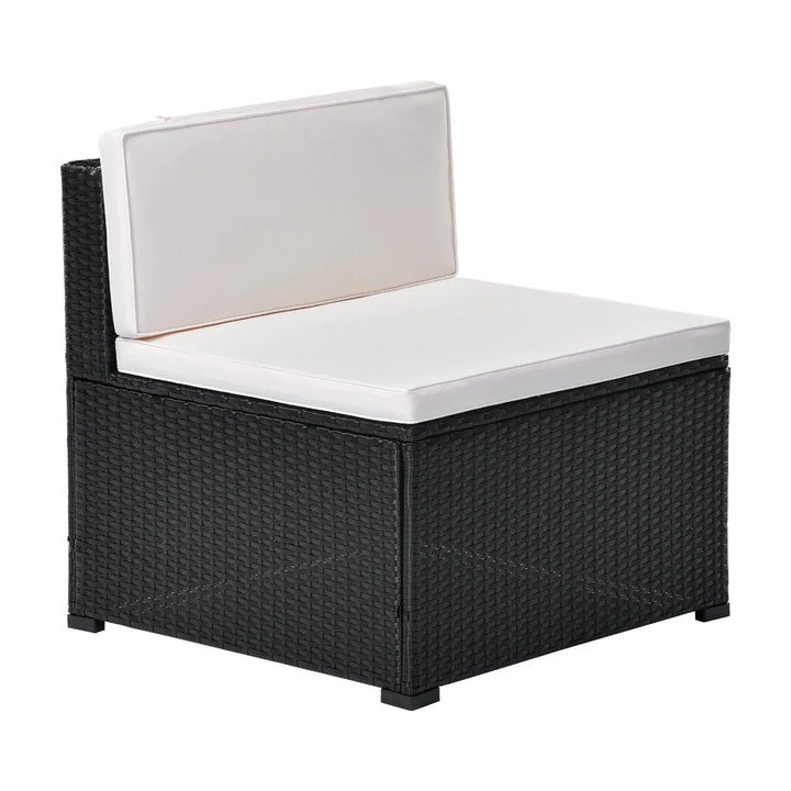 Silvia 8 Pieces Sectional Wicker Furniture Set