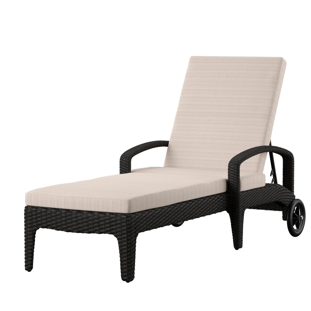 Brisk Outdoor Swimming Poolside Lounger (Black)