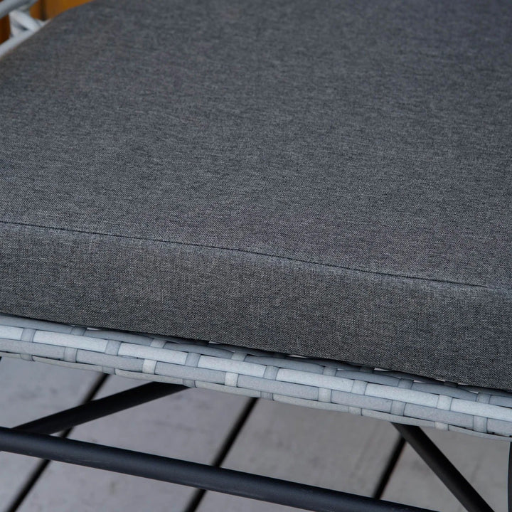 Apto Outdoor Patio Seating Set 2 Chairs and 1 Table Set (Grey)