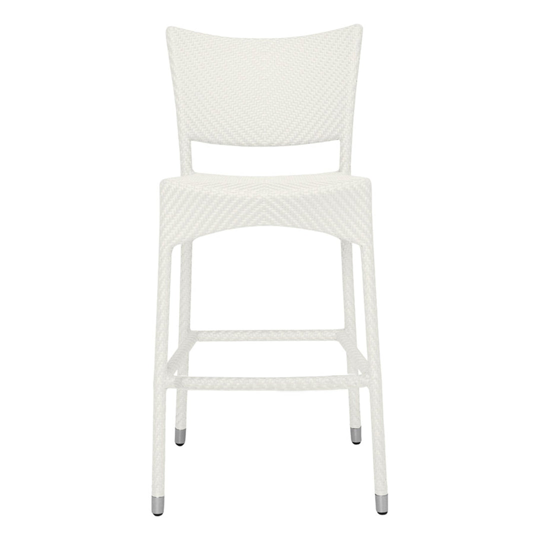 Aysel Outdoor Patio Bar Chair 2 Chairs For Balcony (White)