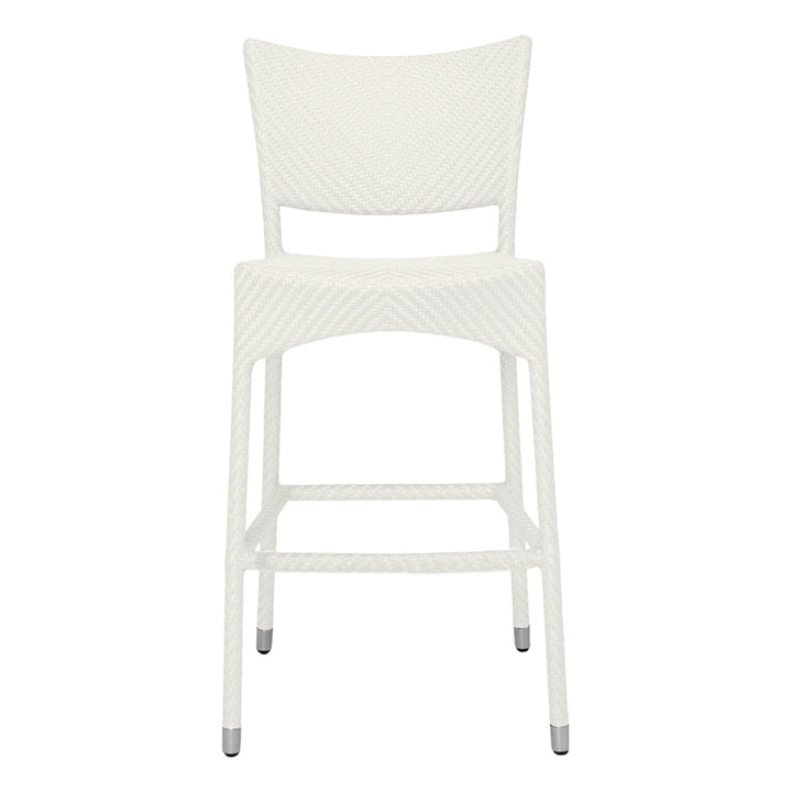 Aysel Outdoor Patio Bar Chair 2 Chairs For Balcony (White)