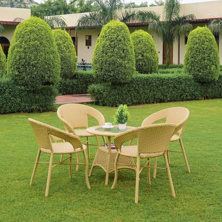 Tatiana 5-Piece Outdoor Rattan Wicker Patio Bistro Set