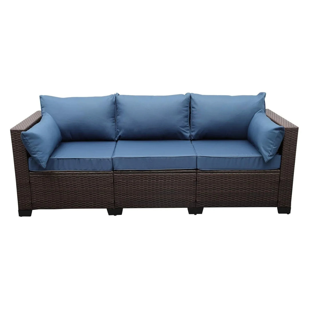 Shui 3-Seater Outdoor Rattan Wicker Patio Sofa