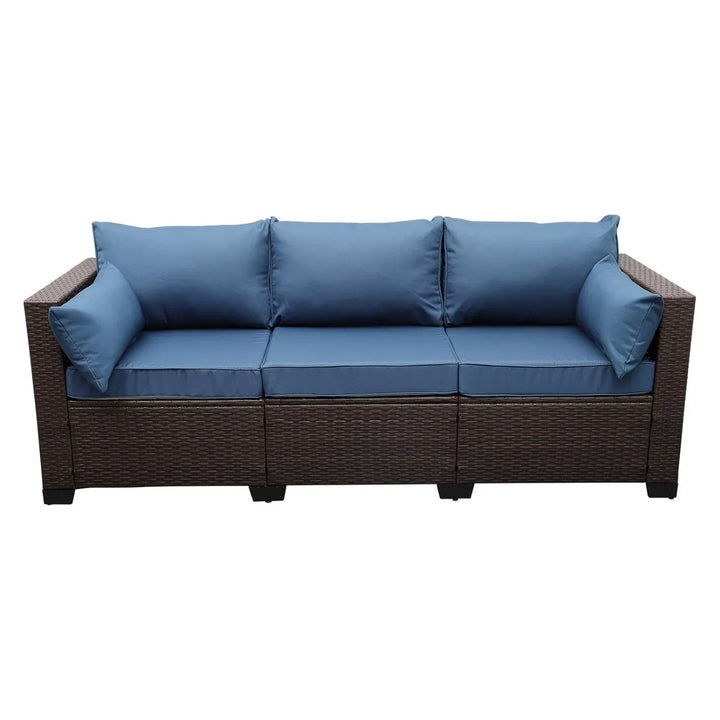 Shui 3-Seater Outdoor Rattan Wicker Patio Sofa