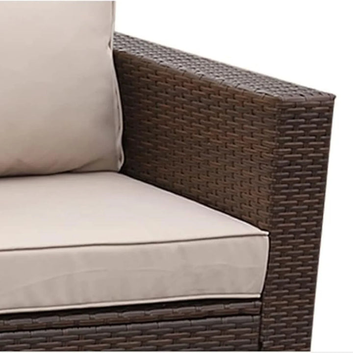 Sophia 3-Seater Outdoor Rattan Wicker Patio Sofa