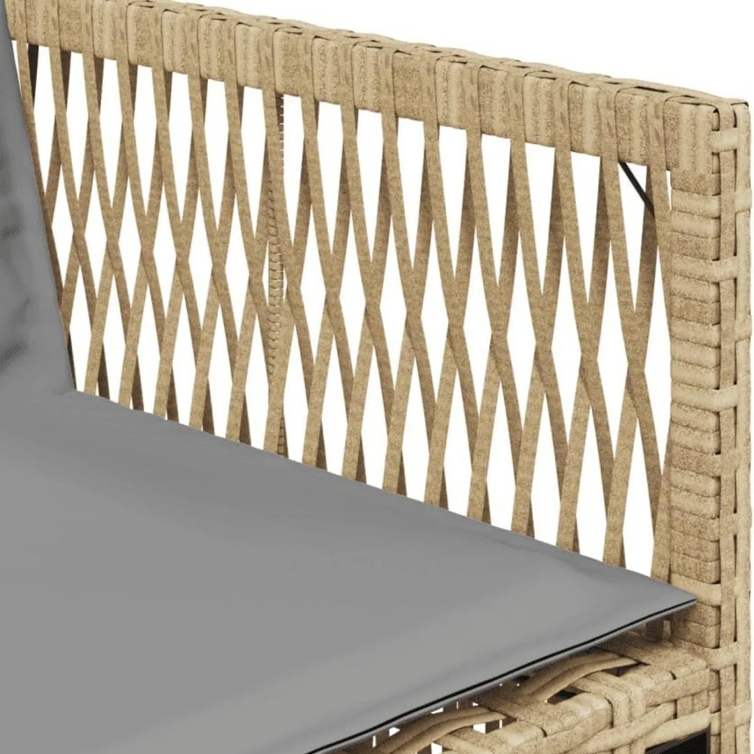 Karine Outdoor Rattan Wicker Dinning Set 7-Piece