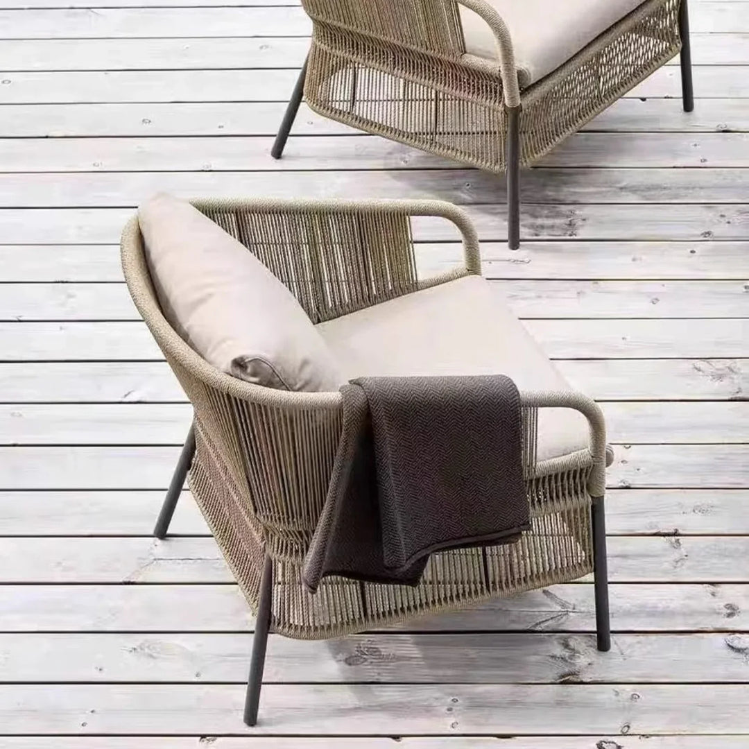 Urvi 2-Piece Outdoor Rope Single Seater Sofa