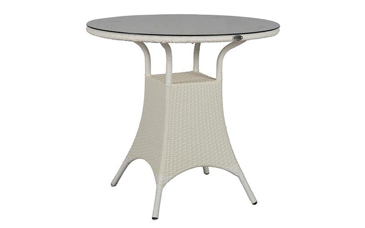 Tubl Outdoor Patio Seating Set 4 Chairs and 1 Table Set (White)