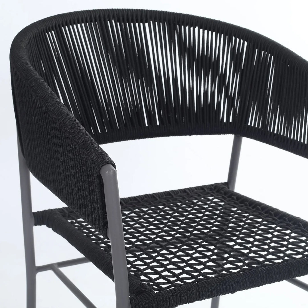 Magdalena 3-Piece Grey Rope Outdoor Patio Set