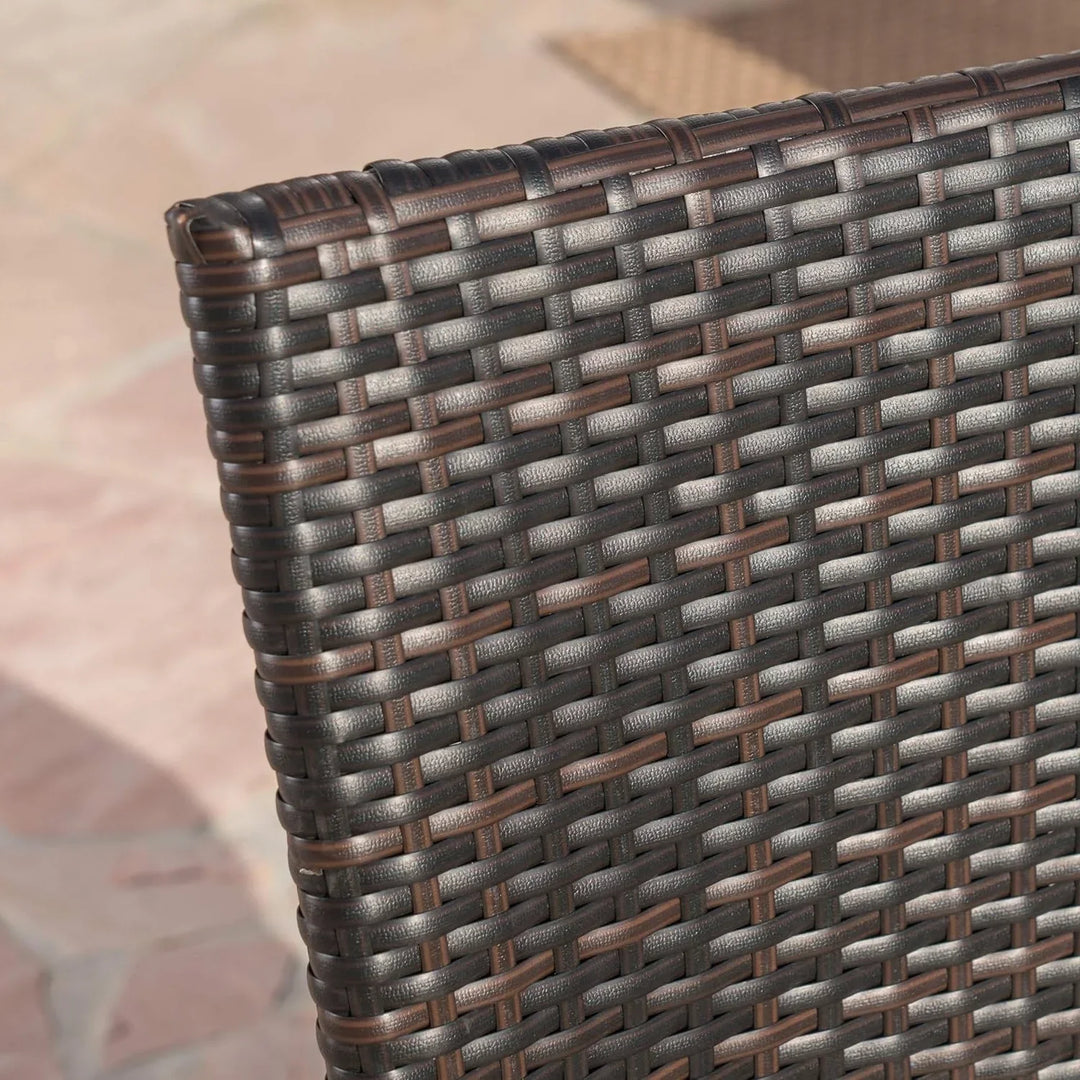 Busisiwe 9-Piece Outdoor Stacking Wicker Square Dining Set