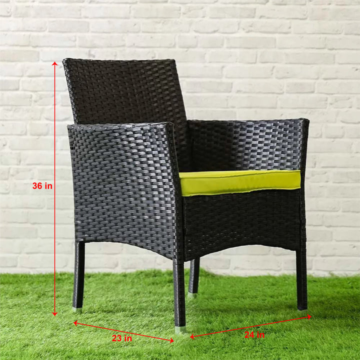 Hamper Outdoor Sofa Set 2 Seater , 2 Single seater and 1 Center Table Set (Black)