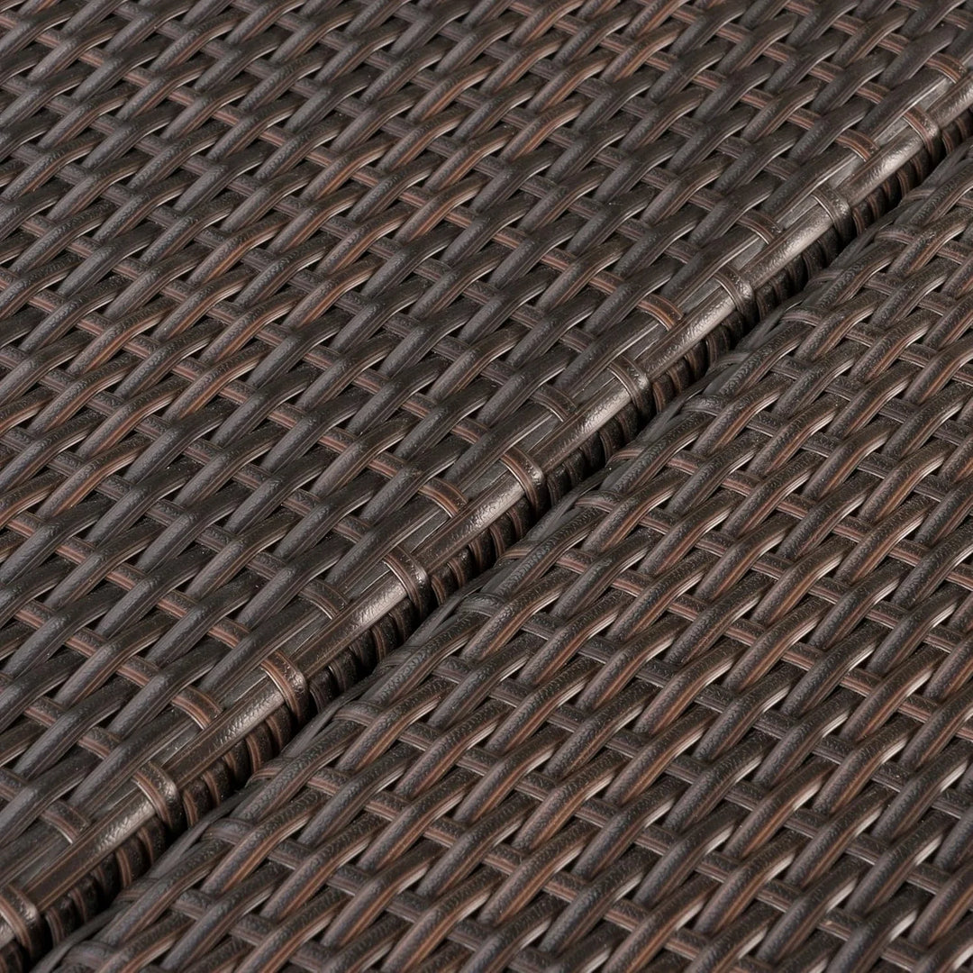 Ojasvi 9-Piece Outdoor Rattan Wicker Square Dining Set