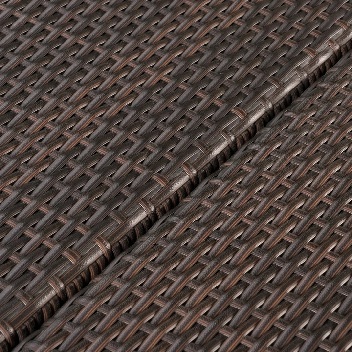 Ojasvi 9-Piece Outdoor Rattan Wicker Square Dining Set