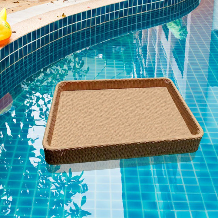 Alarico Luxury Floating Serving Tray For Swimming Pool -Honey ( Rectangle )
